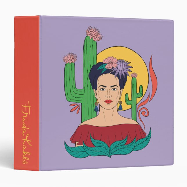 Classeur Frida Kahlo Desert Graphic (Devant/Côté)