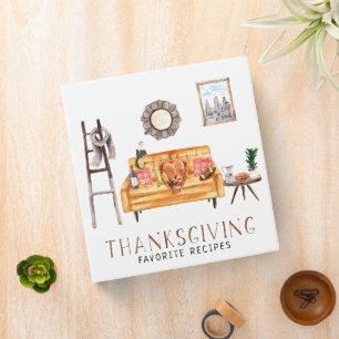 Classeur Friendsgiving Thanksgiving Recettes favorites