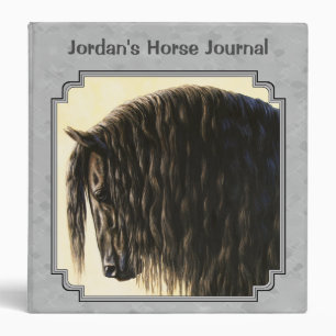 Classeur Friesian Draft Horse Silver Grey
