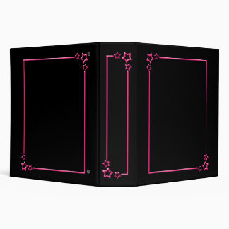 Classeur Frontière d'étoile - rose - 2 pouces