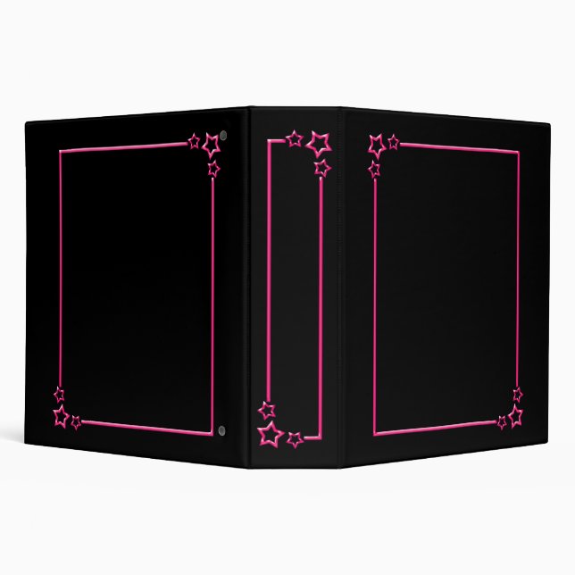 Classeur Frontière d'étoile - rose - 2 pouces (Arrière-plan)