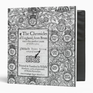 Classeur Frontispice de 'The Chronicles d'England