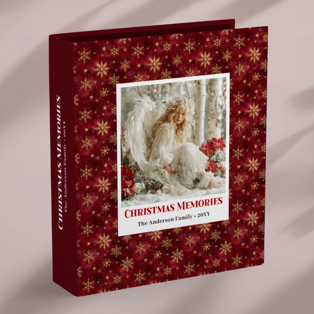 Classeur Frosty Victorian Angel Red Holiday Style memory  (Frosty Victorian Angel Red Holiday Style memory album)