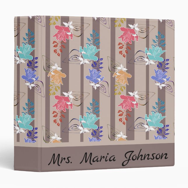 Classeur Fruits Fruits Fruits Fruits Fruits Aquarelles Cart (Devant/Côté)