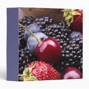 Classeur Fruits savoureux d'été sur un Tableau en bois