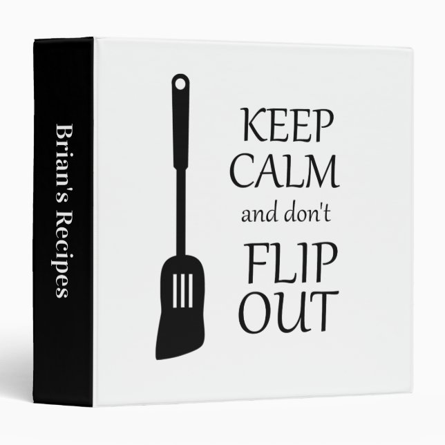 Classeur Fry Cook ne change pas la recette drôle (Devant/Côté)