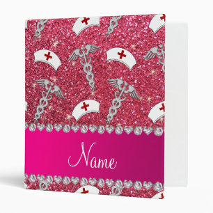 Classeur Fuchsia parties scintillant rose casquette argent 
