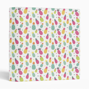 Classeur Fun Bright Tropical Pineappy motif