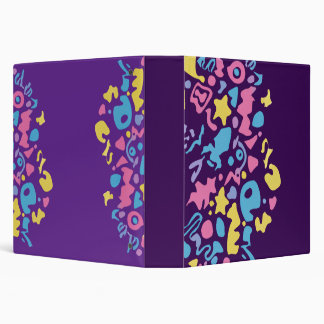 Classeur Fun pastel coloré formes vibrantes