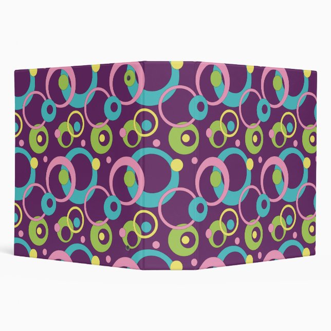 Classeur Funky Purple Circles (Arrière-plan)