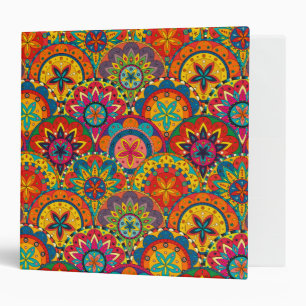 Classeur Funky Retro couleur Motif Mandala