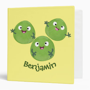 Classeur Funny Brussels sprouts légumes caricature