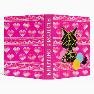 Classeur Funny Chat Tricot chaotique