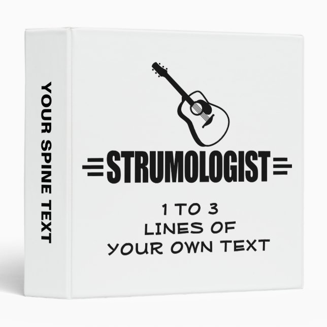 Classeur Funny Guitar (Devant/Côté)