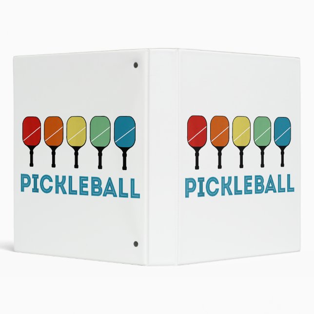 Classeur Funny Pickleball Retro Vintage (Arrière-plan)