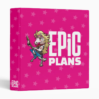 Classeur Funny Unicorn Rocker Epic Plans Guitar God Cartoon