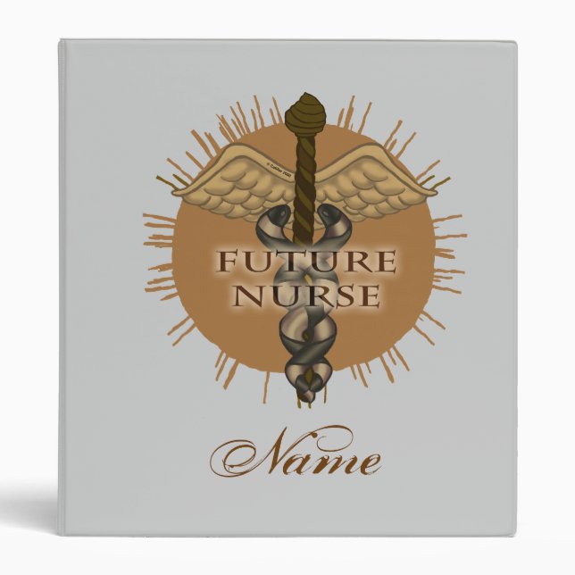 Classeur Futur infirmière Caduceus (Devant)