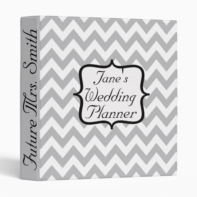 Classeur Futur wedding planner de Mme Chevron (Devant/Côté)