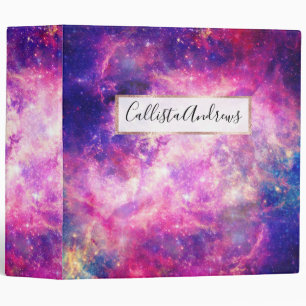 Classeur Galaxie de nuit foncée brillante Zodiac étoile S