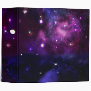 Classeur Galaxie pourpre bleue de minuit