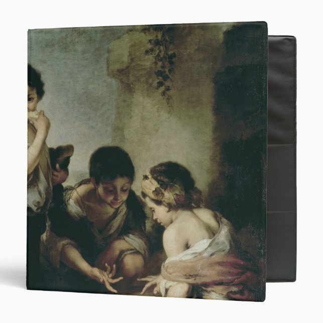 Classeur Garçons jouant les matrices, c.1670-75 (Devant/Intérieur)