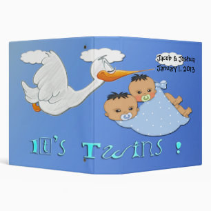 Classeur Garçons jumeaux - livre de bébé de souvenir de