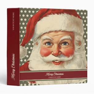 Classeur Garde-carte Monogramme Santa Claus personnalisée