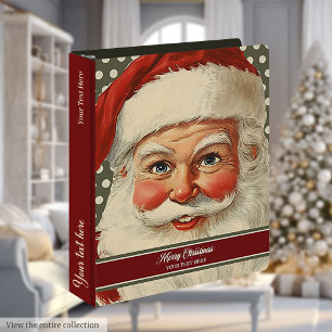 Classeur Garde-carte Monogramme Santa Claus personnalisée