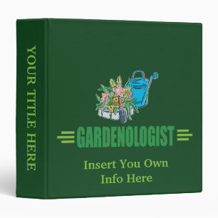 Classeur Gardener humoristique, jardinage