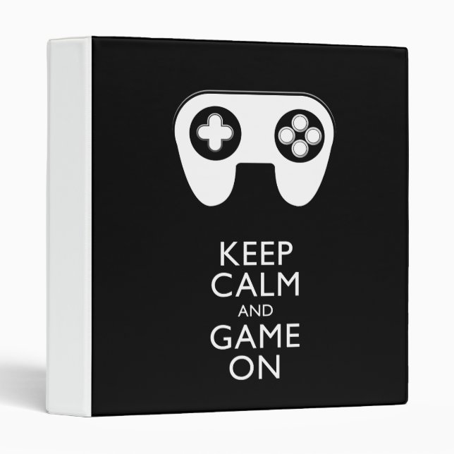 Classeur GARDEZ LE CALME ET LE JEU EN MARCHE - Pavé de jeu (Devant/Côté)