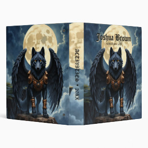 Classeur Gardien de la Lune – Le Loup à l'Aile Noire.