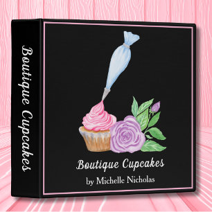 Classeur Gâteau Cupcake Boulangerie Glaçage Aquarelle, Trai