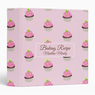Classeur Gâteaux de pâtisserie motif rose