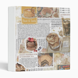 Classeur Gâteaux et café Ephémère Vintage Découpage