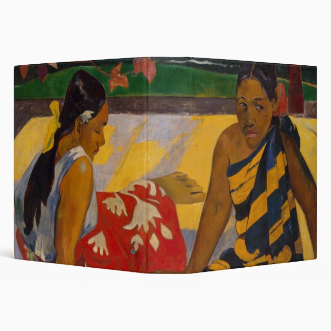 Classeur Gauguin Polynésie Française Tahiti Femmes Peinture (Arrière-plan)