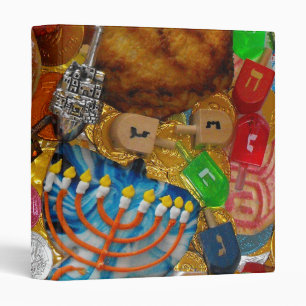 Classeur Gelt, Dreidels, Menorah, Sufganiot & Latke