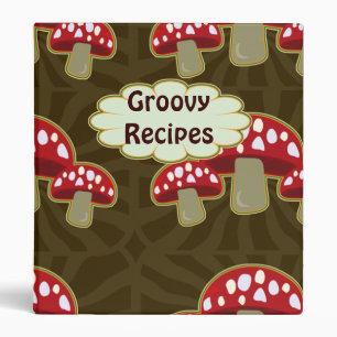 Classeur génial de motif de champignon de