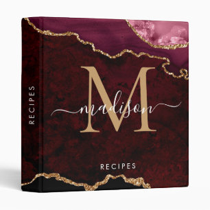 Classeur Géode Or Bourgogne Nom du script Glam Recette