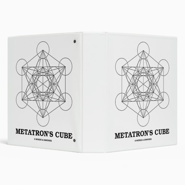 Classeur Géométrie sacrée du cube de Metatron (Arrière-plan)