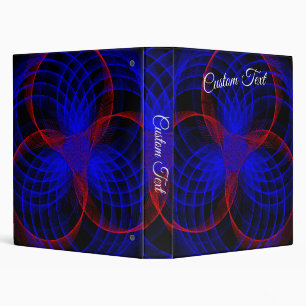 Classeur géométrique à accent de couleur triple my