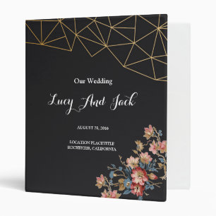 Classeur Géométrique dorée