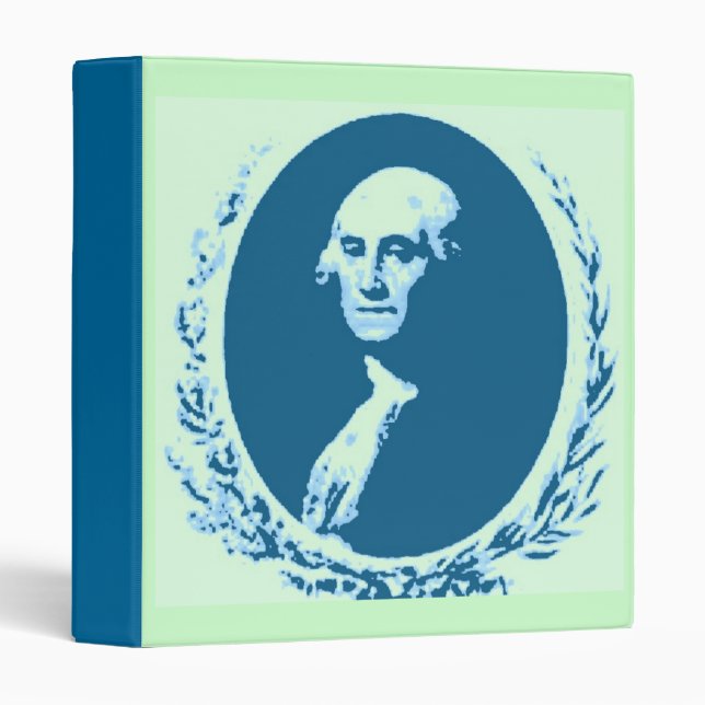 Classeur George Washington PopArt (Devant/Côté)