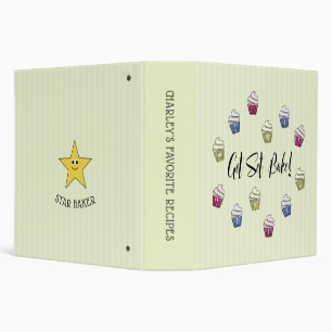 Classeur Get Set Bake personnalisé cupcakes Recette Classeu