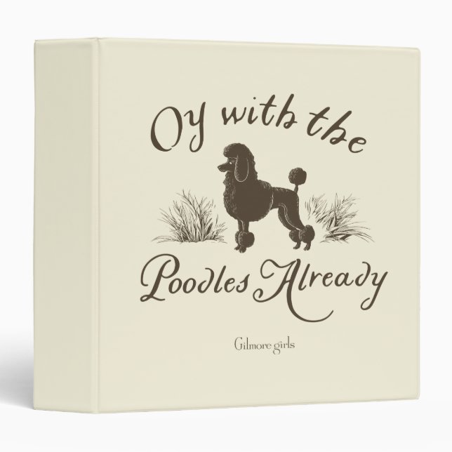 Classeur Gilmore Girls | Oy With the PoodlesDesign (Devant/Côté)