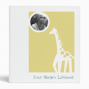 Classeur Girafe de livre de la vie d'adoption