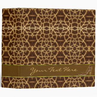 Classeur Girafe girly motif Imprimé d'animal & Stiletto