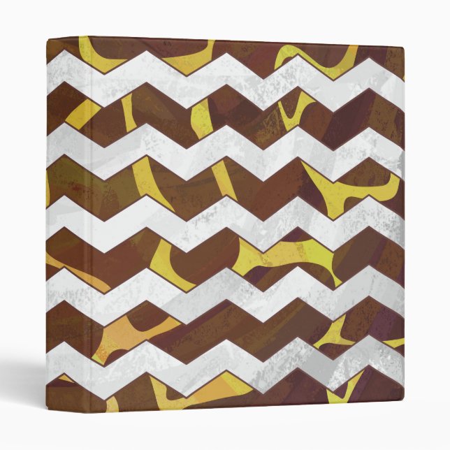 Classeur Giraffe Brown et jaune (Devant/Côté)