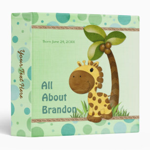 Classeur Giraffe pois - Album Neutral pour bébé Keepsaké