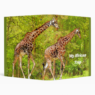 Classeur Giraffes sauvages - Faune africaine