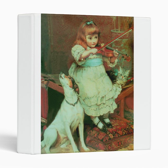 Classeur Girl playing the violin (Devant/Côté)
